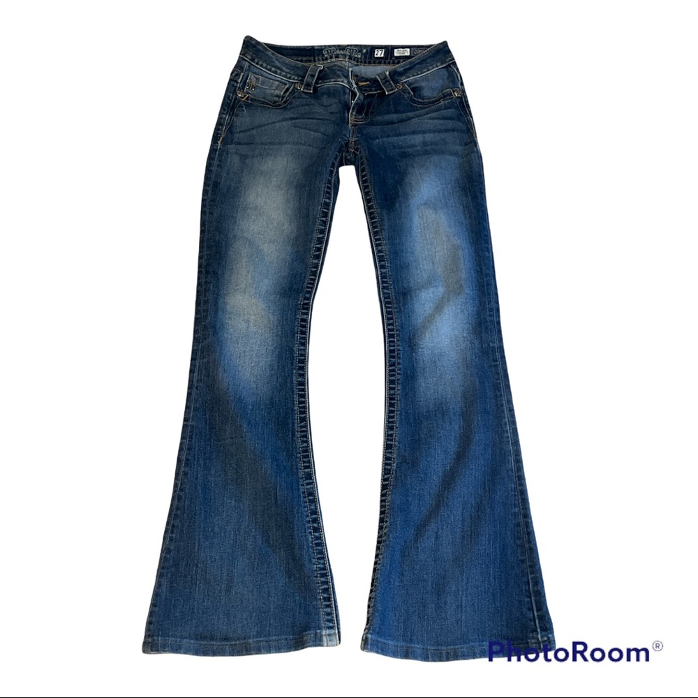 Miss Me Mid-Rise Flare Jeans